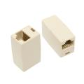 RJ45 CAT6 Ethernet Cable Coupler or Jointer 10 / 5 / 3 / 1 pcs | LAN Cable Joiner Adapter | Cat6 or Cat5e Cable Extender | Gold Plated | Computer & Network Connector (Yellow).