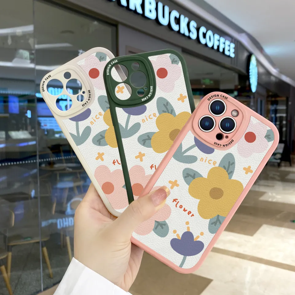 AMORVOR for Realme 7i C17 Back Cover Beautiful Flowers PU Leather
