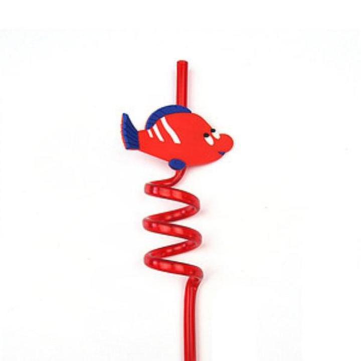 Cute Cartoon Fish Drinking Straw - 4 pcs | Daraz.com.bd
