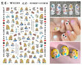 Cartoon Beauty And The Beast Nail Sticker Disney Princess Collection Nail Art Decorative Stickers Anime Characters Nail Decals.