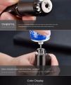 Portable Creative Small Butane Gas Cigar Torch Lighter Windproof refillable Jet Gun Lighter with Fire Lock.