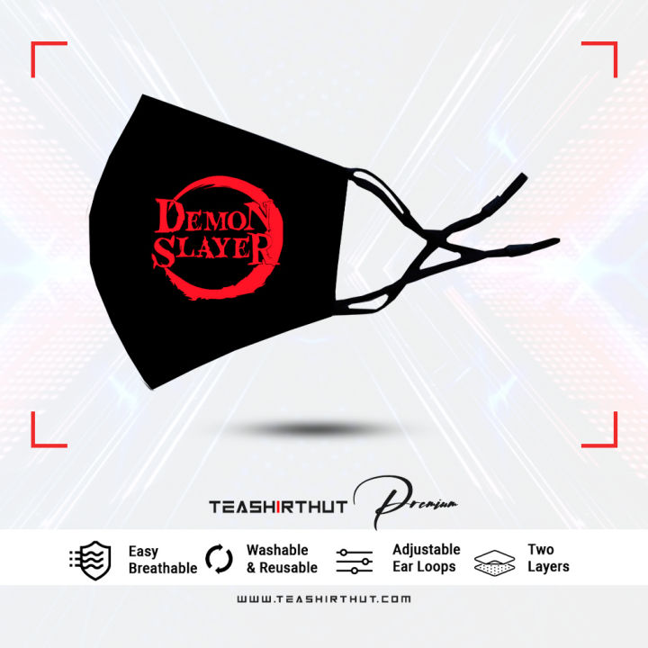 Demon Slayer Exclusive Anime Design Edition Mens Fashion Mask - Anime Facemask - Anime Fashion Mask