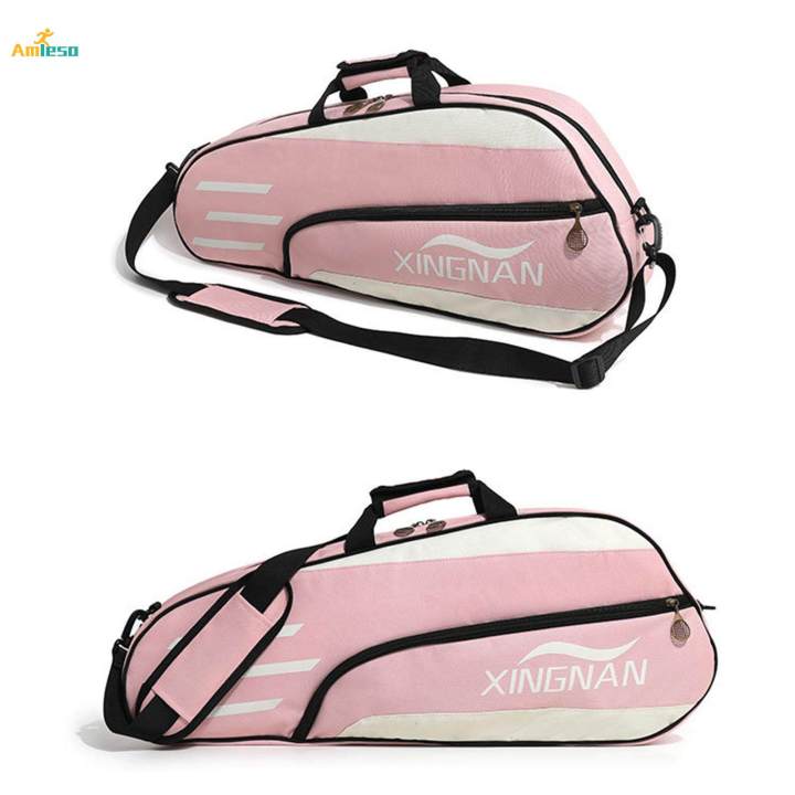 Badminton%20Racquet%20Bag%20Sport%20Bag%20Tennis%20Racket%20Bag%20for%20Tennis%20Enthusiasts%20Pink%20-%20Image%203