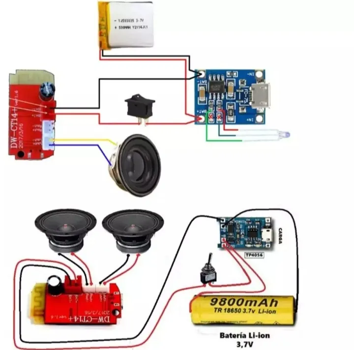 Bluetooth%20Amplifier%20Board%203.7-5V%20Dual%20Plate%20Speaker%20Modification%20Micro%20Sound%20Module%20-%20Image%202