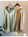 Women Button Up Satin Silk Shirt  Fashionable Tops - Blouse For Women. 