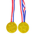 OUMERY 100 Pieces Kids Plastic Winner Medals Gold Winner Ad Medals for Olympic Style,Party Decorations and Ads. 