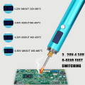 High-Power Cordless Soldering Iron Rechargeable Soldering Iron Portable Removable Battery With LED Display USB Fast Heat.