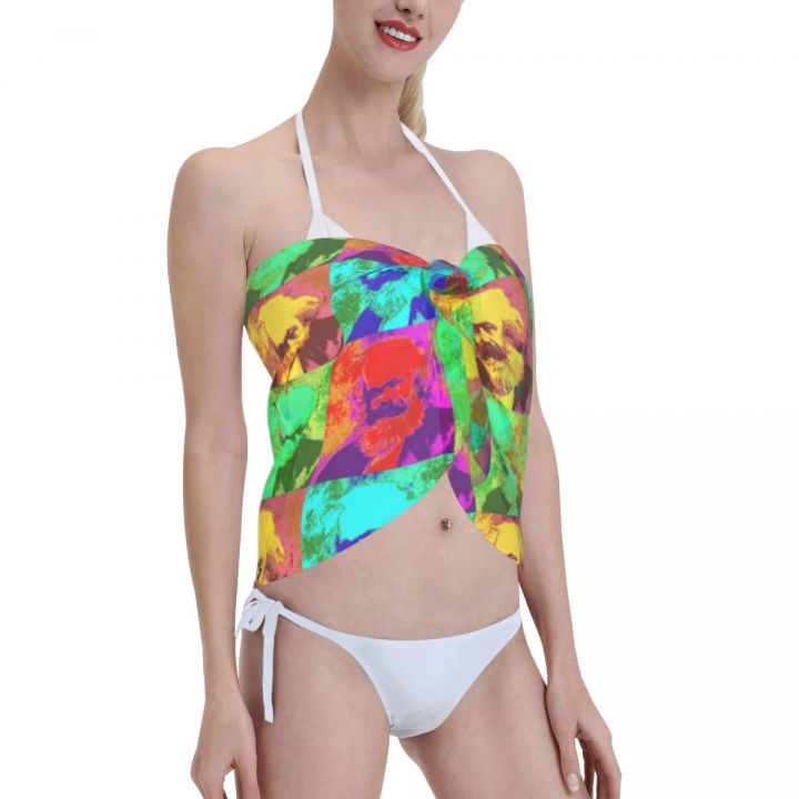 Women%20Chiffon%20Pareo%20Scarf%20Karl%20Marx%20Pop%20Art%20Communist%20Beach%20Cover%20Up%20Wrap%20Kaftan%20Sarong%20Skirts%20Politics%20Swimsuit%20Bikini%20Cover%20Up%20-%20Image%204