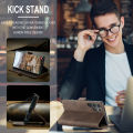 lthmy for Samsung Galaxy S24 Ultra Retro PU Leather Wallet Case Card Slots Magnetic Closure Flip Stand Case Cover. 