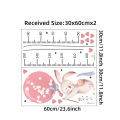 Balloon Rabbit Wall Stickers For Baby Girls Room Kids Room Height Ruller Grow Up Chart Height Measurement Wall Decals. 