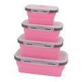 Foldable Meal Container, Odorless Collapsible Lunch Container for Office.