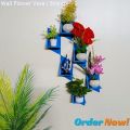 Flower Vase Without Flower , Punch Free Self Adhesive Wall Decor (3/6 Pcs 1 Set ) Beautiful; Design Waterproof & Premium Quality. 