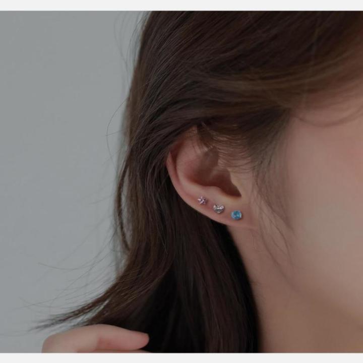 Borealis Stud Earrings Round One Pair multiple colors and style earrings Stainless steel earrings Aurora