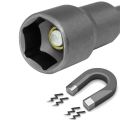 8pcs 1/4 inch Hex Magnetic Nut Driver Socket Set Metric Impact Drill Bits 6 to 13mm Adapter.