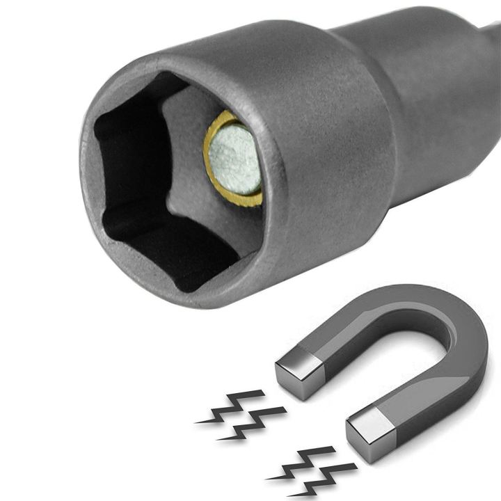 8pcs%201/4%20inch%20Hex%20Magnetic%20Nut%20Driver%20Socket%20Set%20Metric%20Impact%20Drill%20Bits%206%20to%2013mm%20Adapter%20-%20Image%208