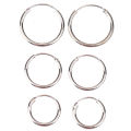 3 Pair/Set Fashion Women Girl Simple Round Circle Small Ear Stud Earring
 Podazz. 