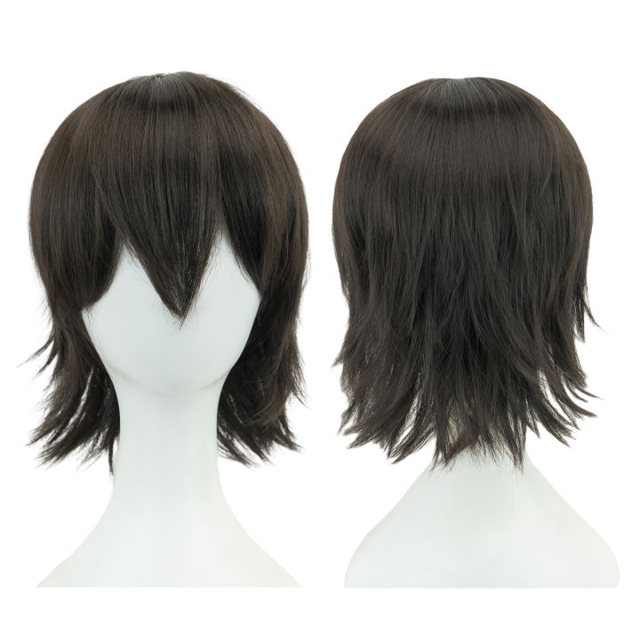 12%20Inches%20Unisex%20Short%20Cosplay%20Hair%20Party%20BOB%20Wigs%20with%20Bangs%20Silver%20Halloween%20Costume%20Wig%20-%20Image%202
