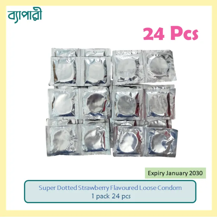 Loose%20Super%20Dotted%20Strawberry%20&%20Chocolate%20Flavoured%20Condom%20-%20Image%202