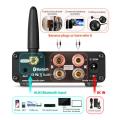 Douk Audio Mini Bluetooth 5.0 100W Power Amplifier HiFi Class D Stereo Digital Amp for Speaker Treble Bass Control - Black Tone Version. 