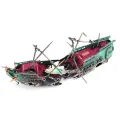 Large Aquarium Shipwreck Decor Boat Plastic Set Resin Ship Fish Tank Ornaments for Aquarium Decor Accessories. 