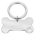 Personal pet tag 50x28mm stainless steel. 