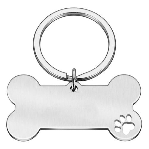 Personal pet tag 50x28mm stainless steel