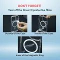For Apple iPhone XS Max MagSafe Compatible Shockproof Transparent Slim Fit Wireless Charging supported Frosted Border Phone Back Case Mobile Cover. 