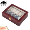 Ury 10 Grids Wooden Wrist Watch Display Box Jewelry Storage Organizer Case. 