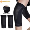 GOMOREON 1Pair Thin Knee Brace Support Elasticated Compression Knee Sleeve Leg Arthritis Injury Bandage Sleeve.