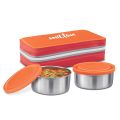 Milton Mini Lunch box 2 Container Stainless Steel.