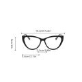 Fashion Retro Women Sunglasses Cat Eye Photochromic Anti Radiation Eyeglasses for Women and Men Plastic Frame Glasses. 