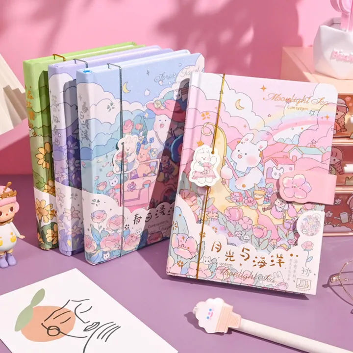 Rabbit%20Notebook%20Color%20Illustrated%20Page%20Hand%20Book%20Magnetic%20Buckle%20Student%20Journals%20Cute%20Notebook%20Office%20Accessories%20Kawaii%20-%20Image%208