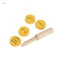 Early Learning Math Toy, Math Peg Board, Number Learning, Teaching Peg Number Boards, Counting Peg Board for Game Props Activity. 