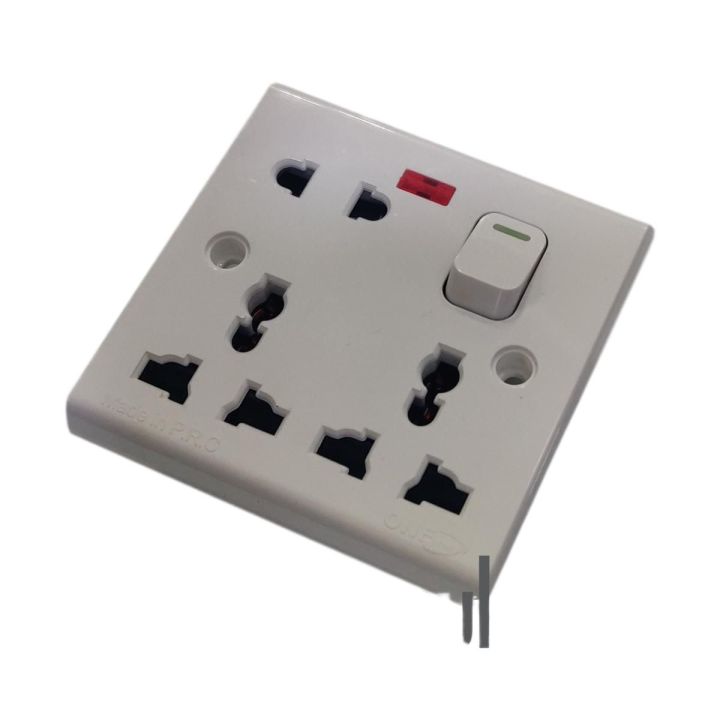 One Plus 13A 8 Pin Multi Universal Switch Socket Electrical 8Pin Oneplus