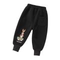 Girls' Fleece-Lined Trousers Autumn and Winter Clothing2022New Children's Single-Layer Fleece-Lined All-Matching Babies' Trousers Outerwear Sweatpants Fashion【10Month25Day After】. 