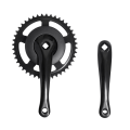 Bicycle Crank Set Single Speed 44T Crankset Aluminum Alloy 170mm Crank Cycling Replacement Parts. 