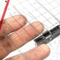 30CM Drawing Triangle Ruler Multi-Function Drawing Design Ruler Plastic Drawing Design Ruler with Handle Protractor Measurement Ruler. 