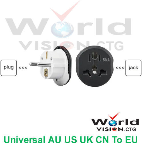 Universal AU, US,UK, CN to EU, 2 Pin Multi Socket, Premium quality ...