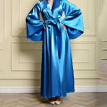 Long Silk Satin Kimono Robes Nightgown. 