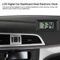 Clock LCD Digital Table Car Dashboard Desk Electronic Clock Display.