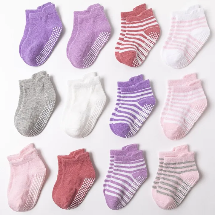 6%20Pairs%20Baby%20Boy%20Girl%20Socks%20Summer%20Anti%20Slip%20for%20Newborn%20Infant%20Toddler%20Plain%20Solid%20Non-slip%20Casual%20Cotton%20Low%20Foot%20Accessories%20-%20Image%204