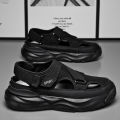 Sandals for Men Summer Cave Casual New Baotou Sports Shoes Men's Water Proof Sandals for Male Beach Shoes Platform Sandals 슬리퍼44. 