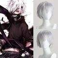 Anime cos Wig Tokyo Ghouls Ghoul Kaneki ken Silver White Halloween cosplay Wig. 