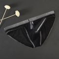 Underwear Men Elephant Nose Briefs Ultra-thin Mesh Bikini Panties Solid Seamless Elastic Lingerie Brief Tangas Underpants.