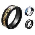Luminous ring glow in the dark for men Men's punk design.