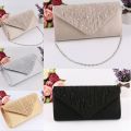 【DM bag factory Store】Women Shimmer Satin Evening Party Clutch Wedding Purse Bridal Crossbody Clutch Bag Bridal Evening Prom Purse. 