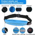 Rechargeable LED Waist Bag Fanny pack Running Belt  3 Lighting Modes Multipurpose USB Mobile Flashing Safety LED Light Belt for Running Walking Cycling outdoor. 