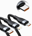 Baseus 3-in-2 100W Universal Fast Charging Cable: Charge All Your Devices with One Cable. 