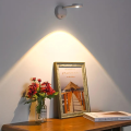 Adjustable LED Spotlight Easy Installation Rechargeable Portable Picture Light Dimmable Painting Light for Home Decor Gallery.