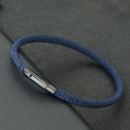 2024 New Minimalist Rope Bracelet Unisex Stainless Steel Snap Fastener Lucky Red Thread Braslet Gift For Lovers Pulsera Macrame.